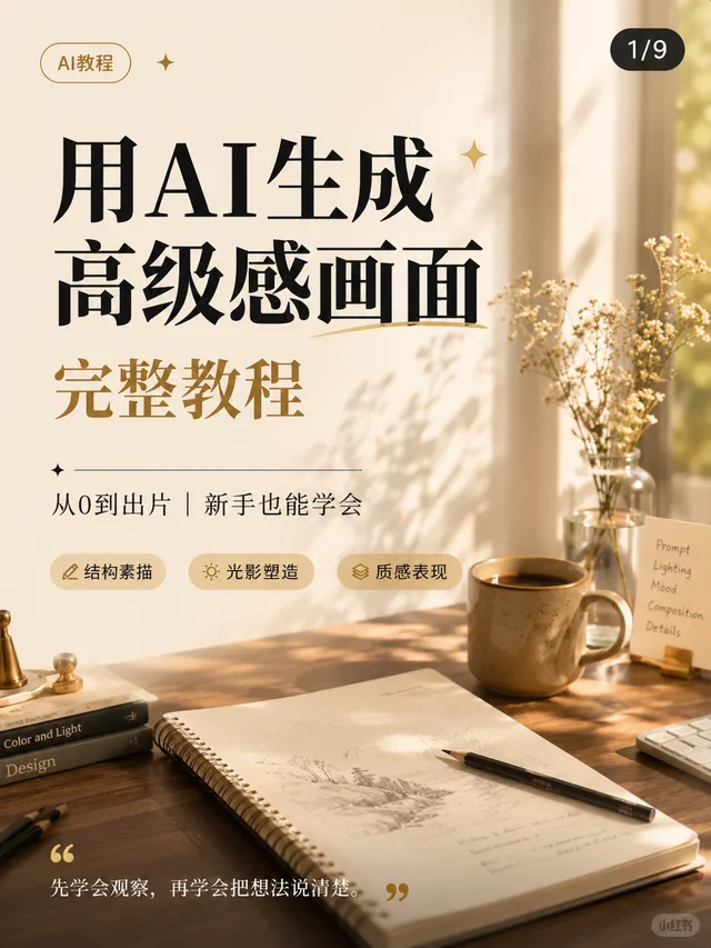 AI 绘图新手教程：从想法到成片的完整流程 视频封面