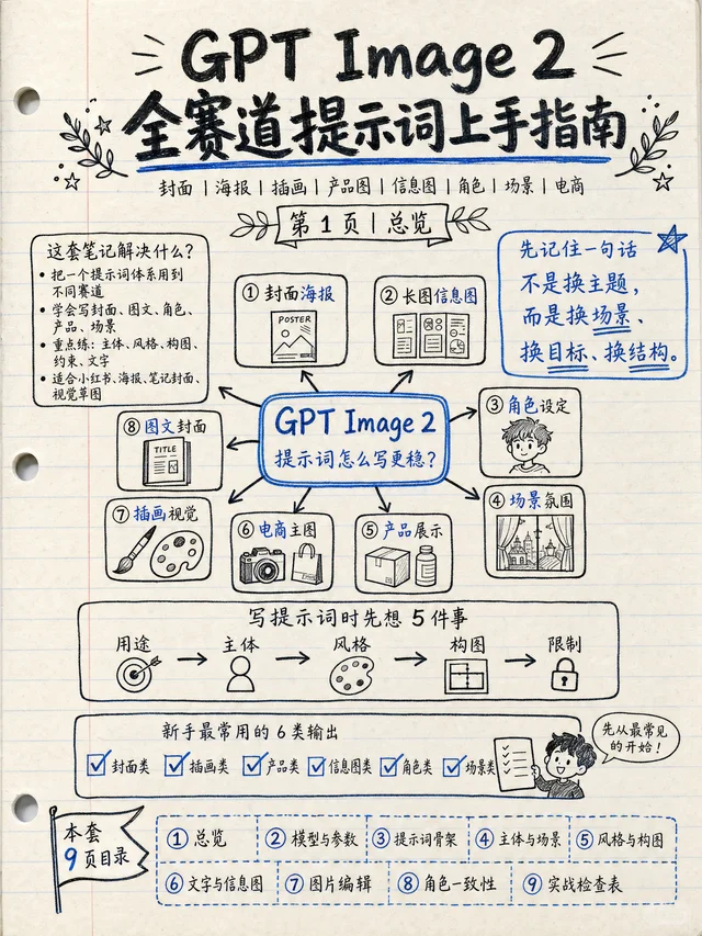 GPT Image 2 提示词全赛道上手指南 视频封面