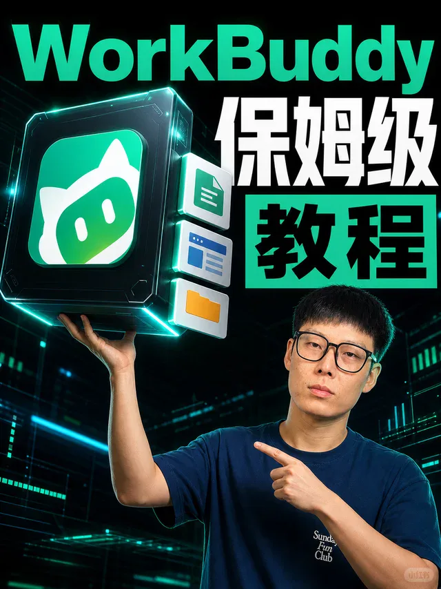 WorkBuddy 保姆级入门：AI 时代办公利器 视频封面